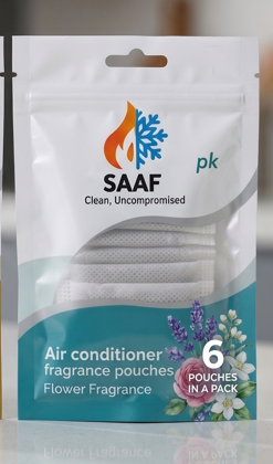 SAAF Air Conditioner Fragrance Pouches – Oud & Flower Scents (Pack of 6)