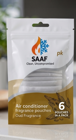 SAAF Air Conditioner Fragrance Pouches – Oud & Flower Scents (Pack of 6)