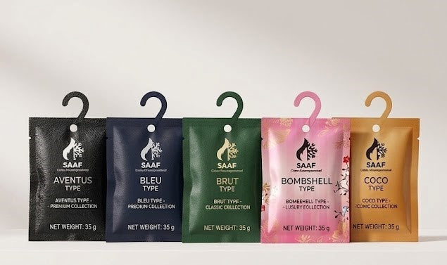SAAF Premium Closet Freshener Sachet - Squeeze-to-Activate